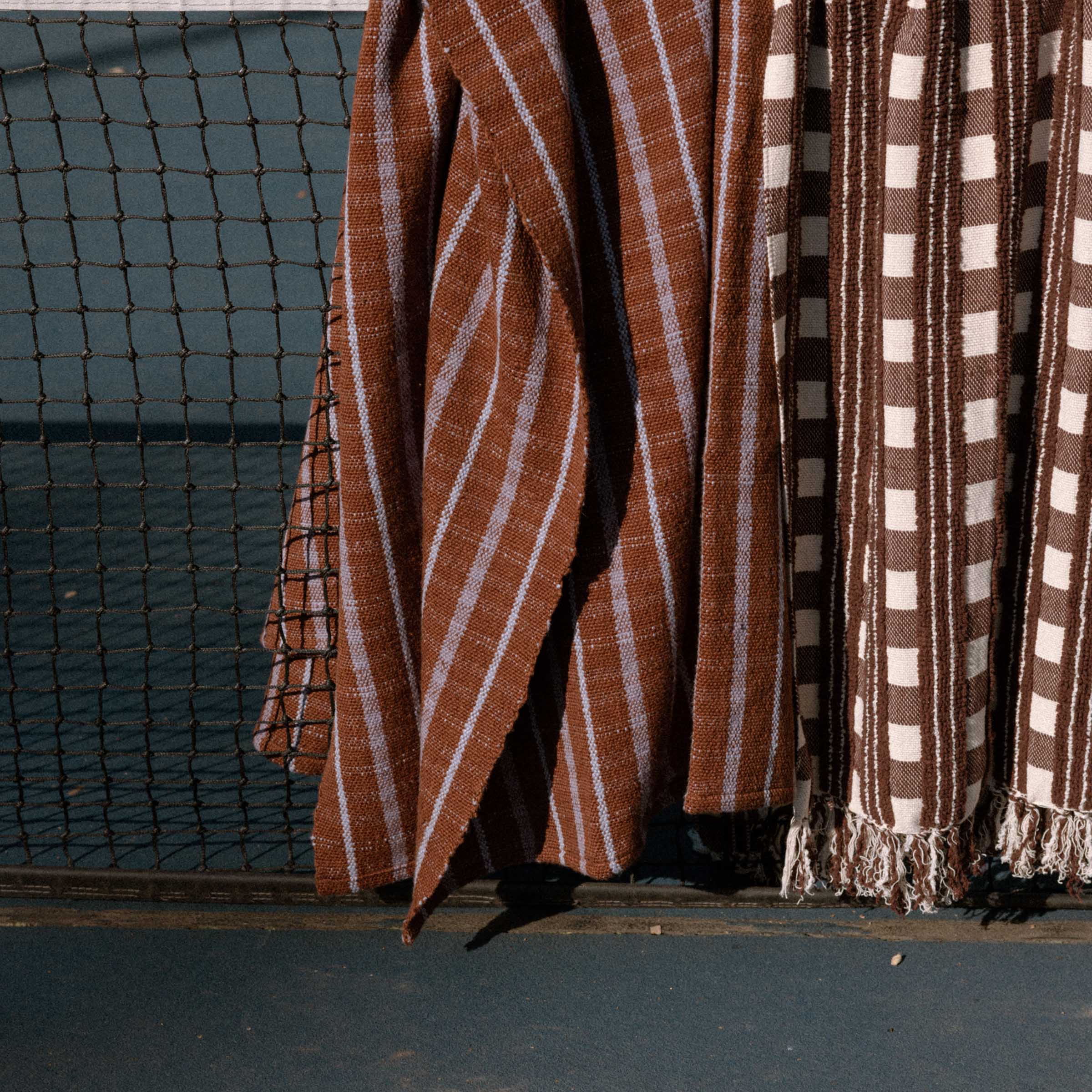 Amos Blanket - Mocha / Lavender Check - Image 4