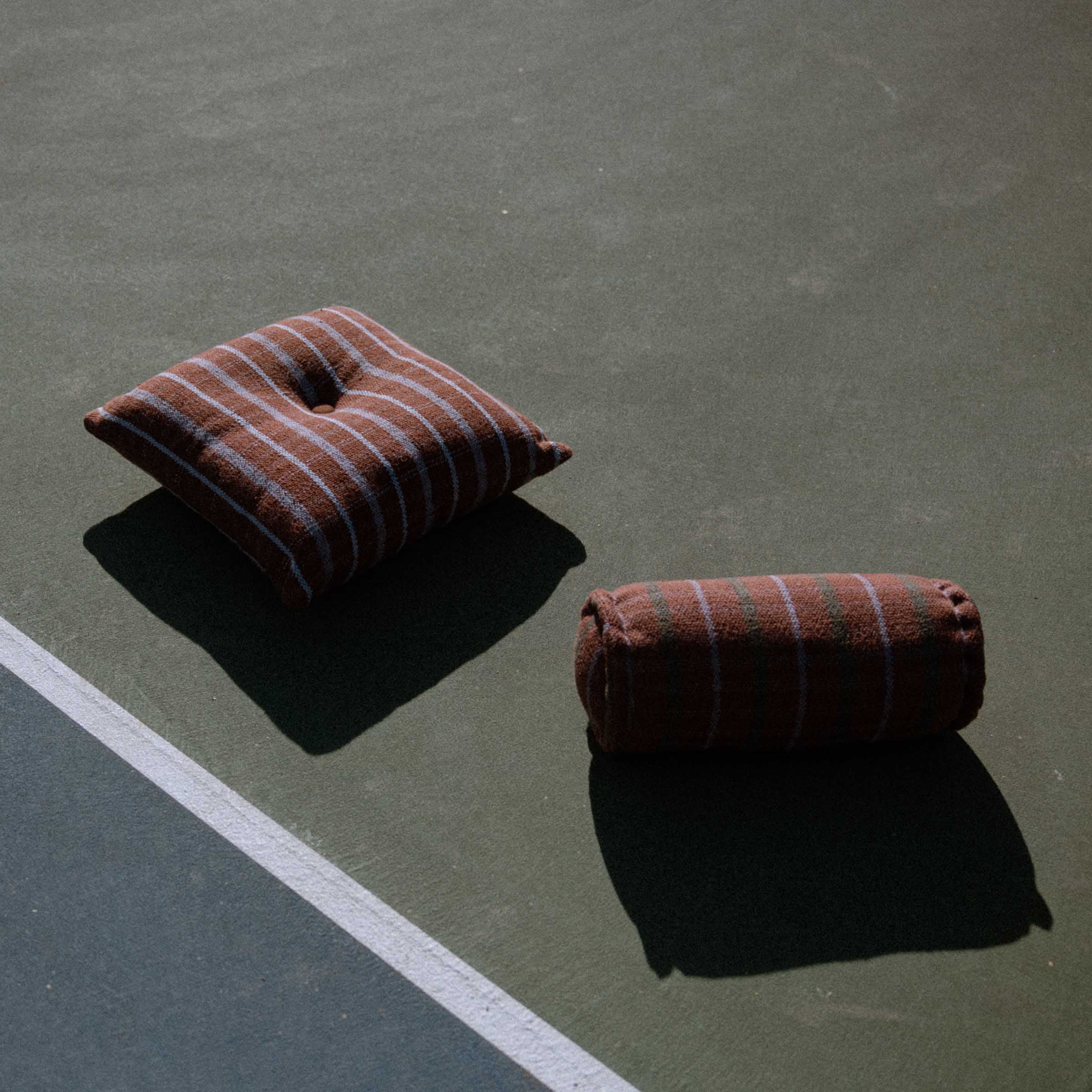 Amos Bolster - Mocha / Lavender Check - Image 5