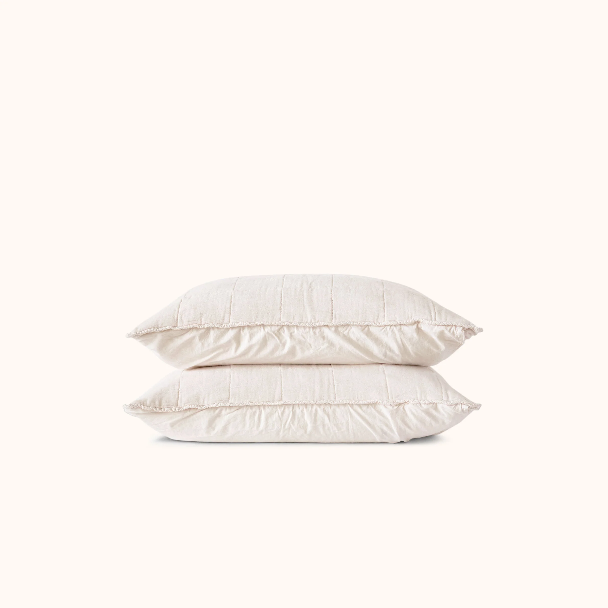 Cotton Gauze Pillowcase Set - Ecru, Standard