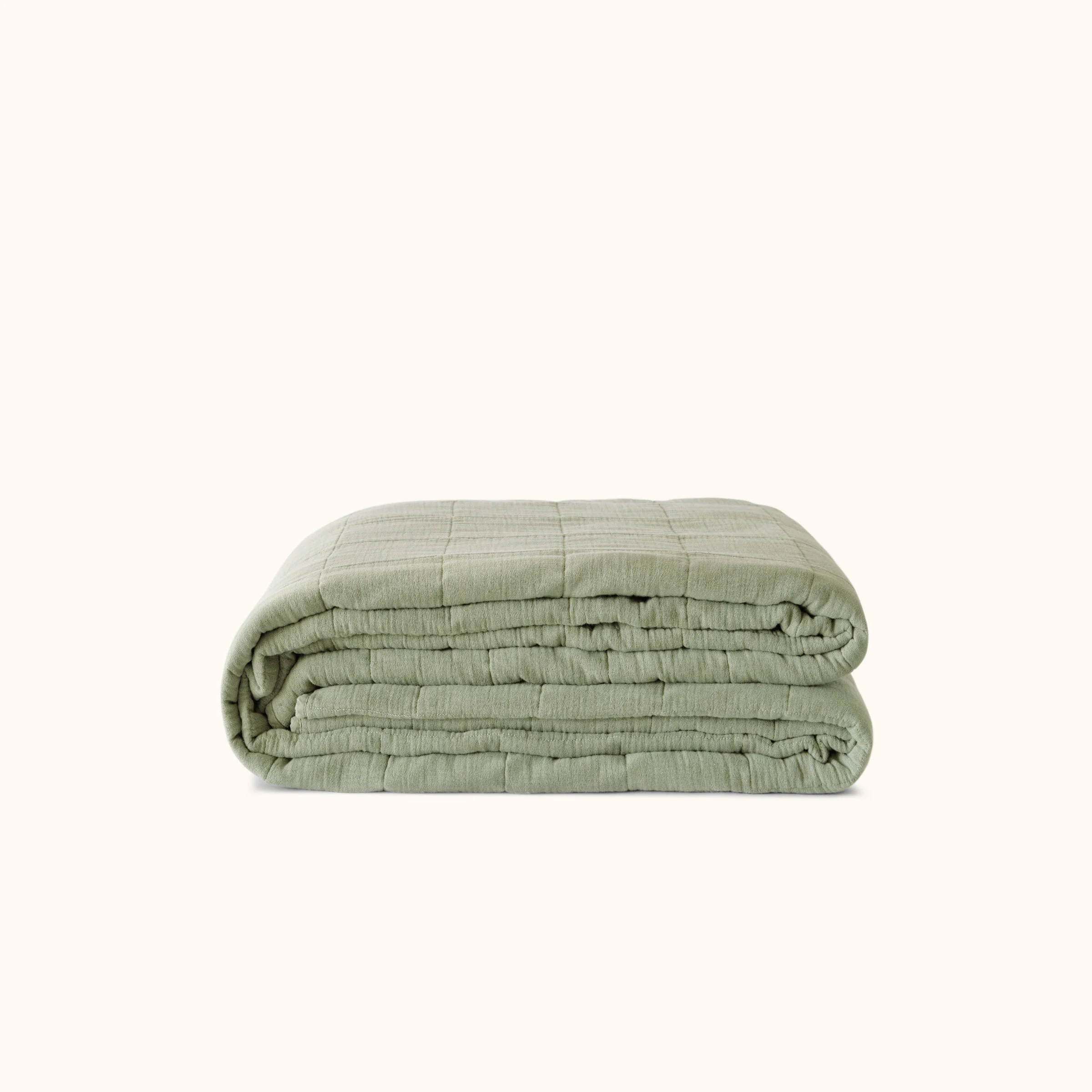 Cotton Gauze Quilt - Juniper, Full/Queen