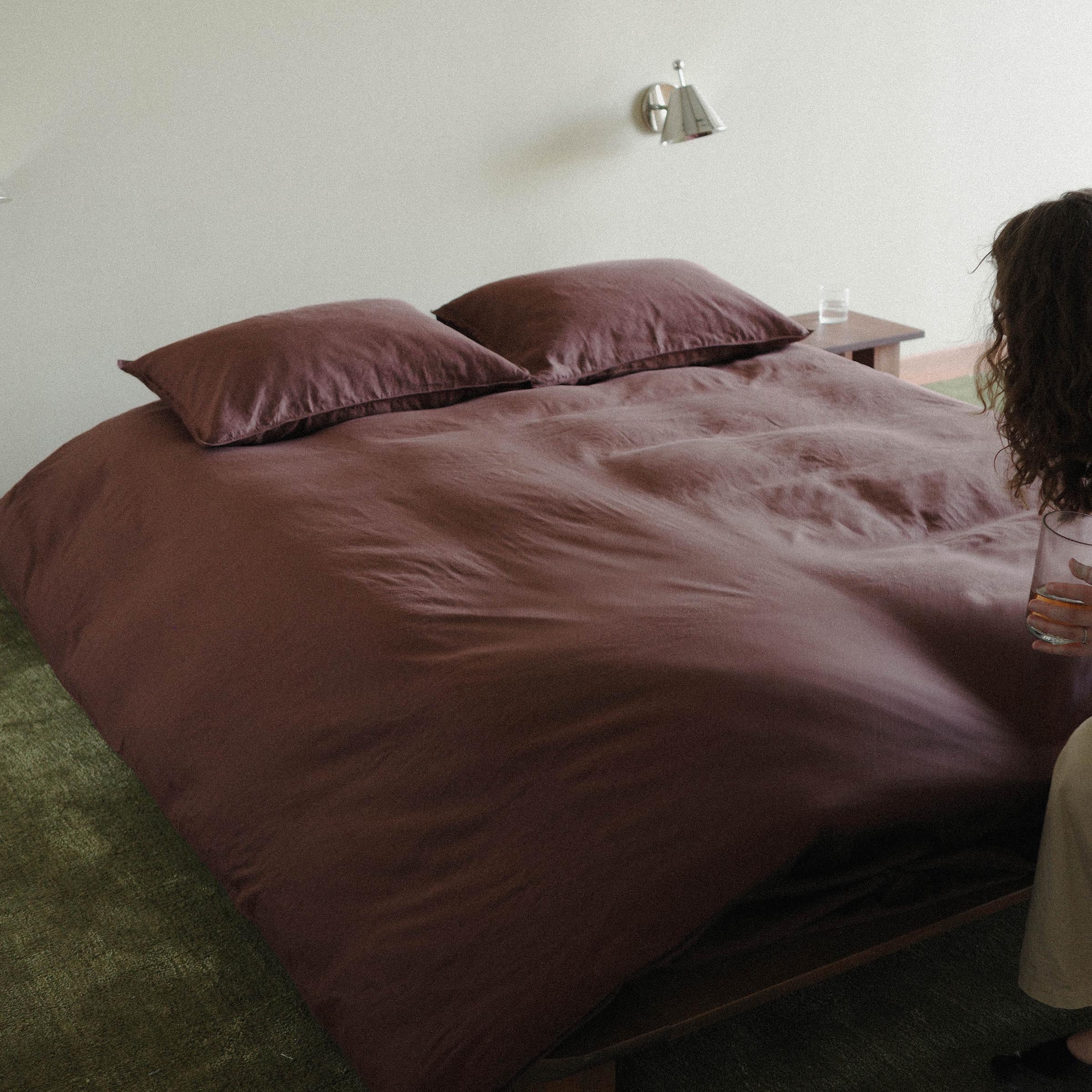 Duvet Cover Hemp Cotton - Brun, King / Cal King - Image 2