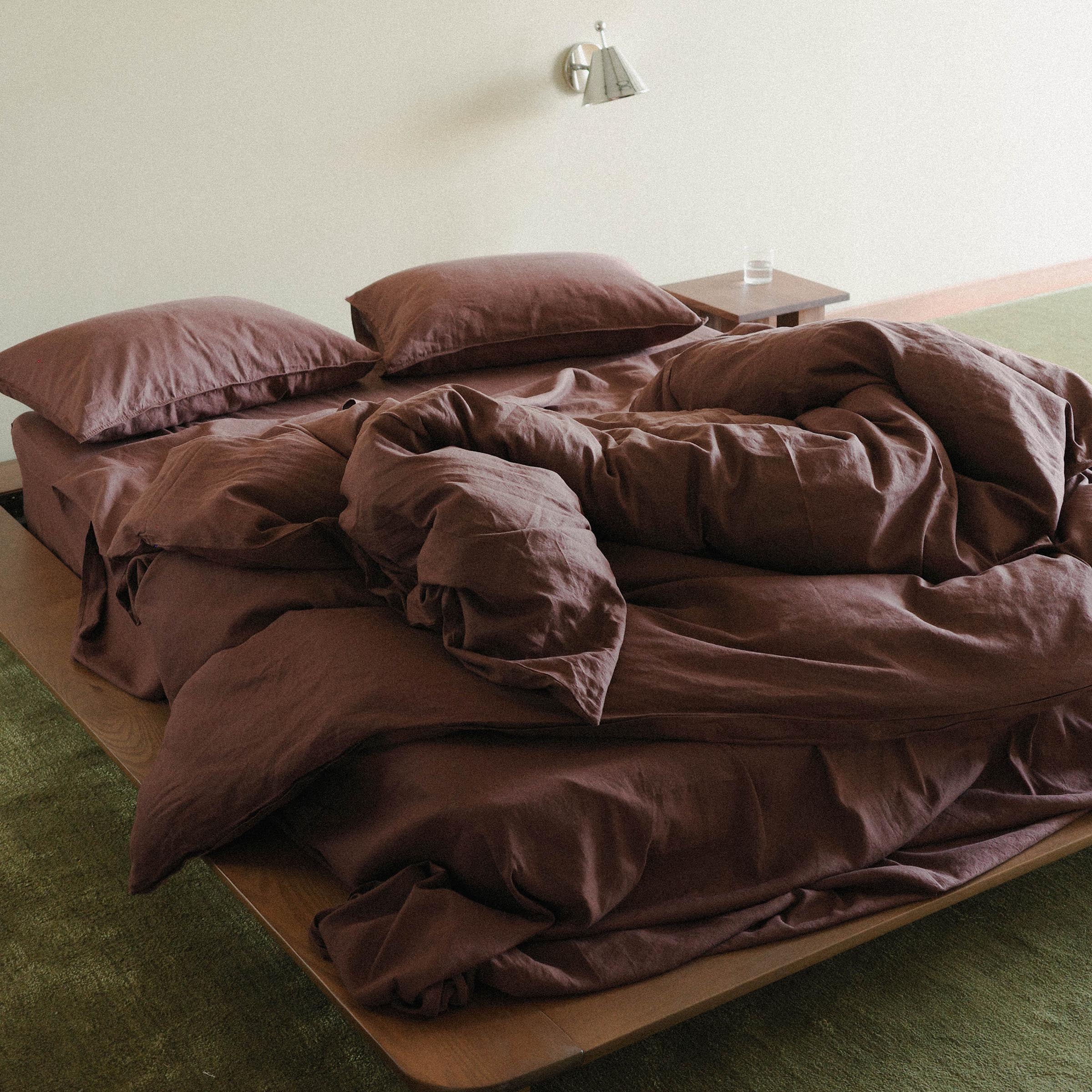 Duvet Cover Hemp Cotton - Brun, King / Cal King - Image 4