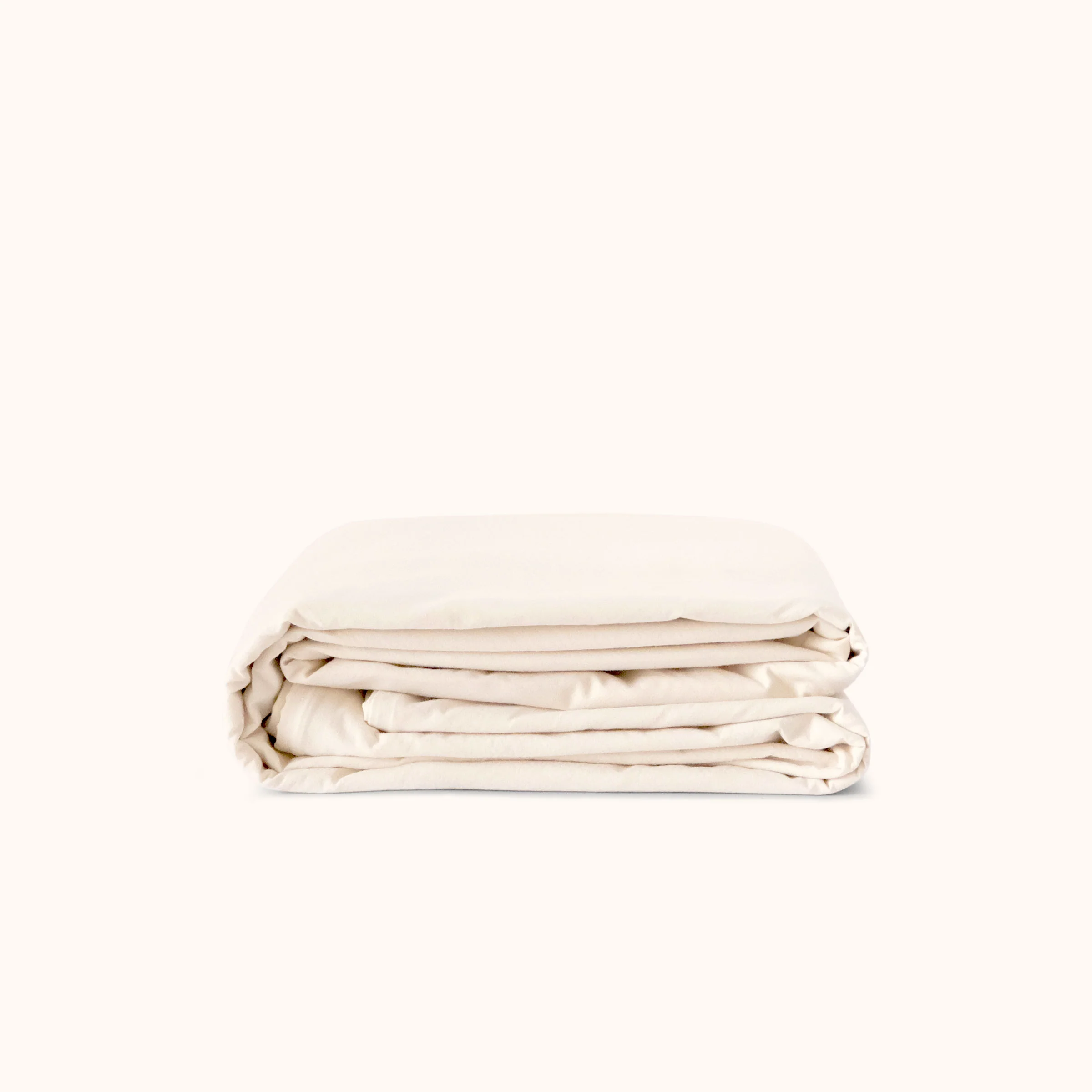 Duvet Cover Organic Percale - Oat, Full / Queen