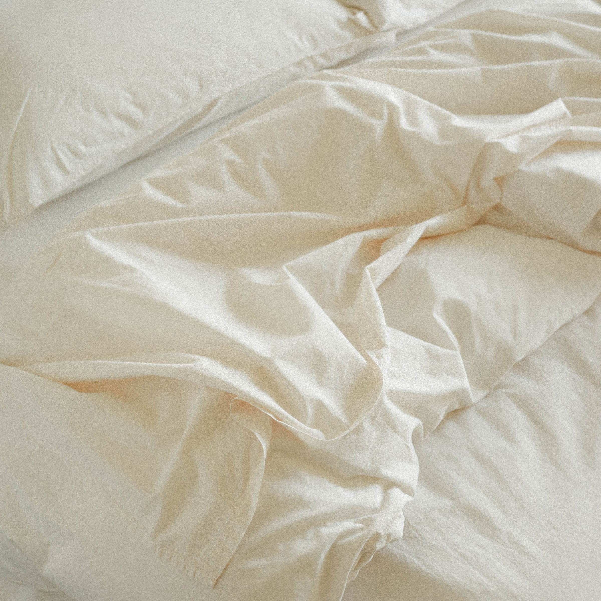 Duvet Cover Organic Percale - Oat, Full / Queen - Image 5