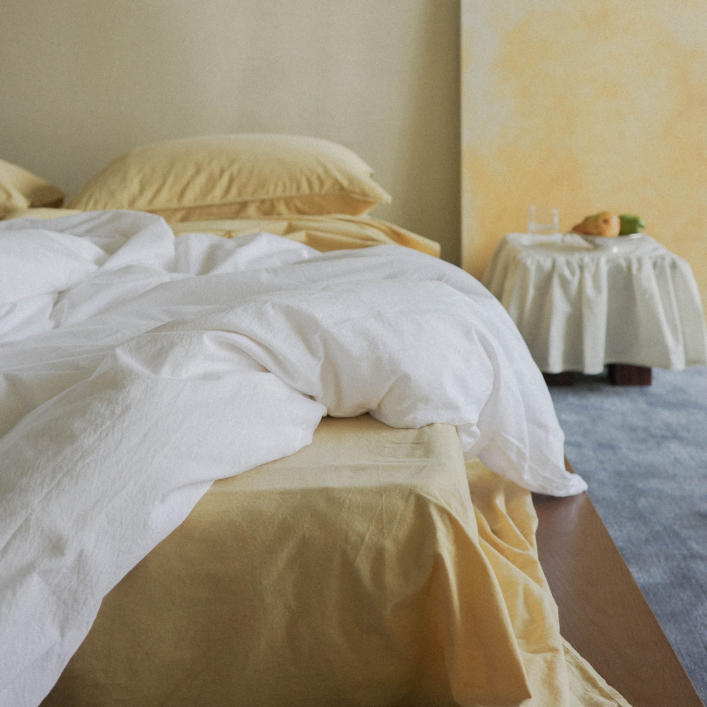 Duvet Cover Organic Percale - White, Full / Queen - Image 4