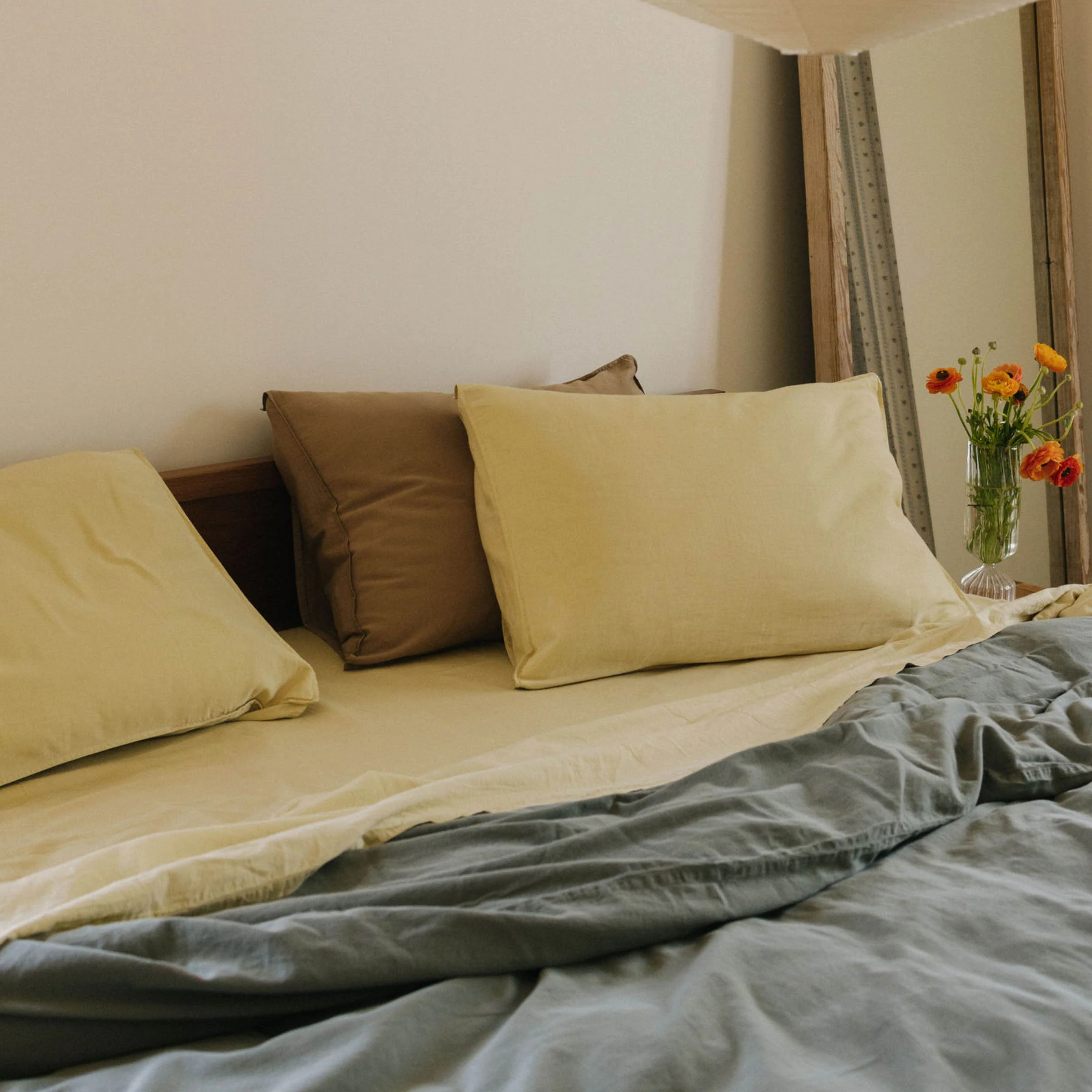 Pillowcase Set Sateen - Dune, King - Image 3
