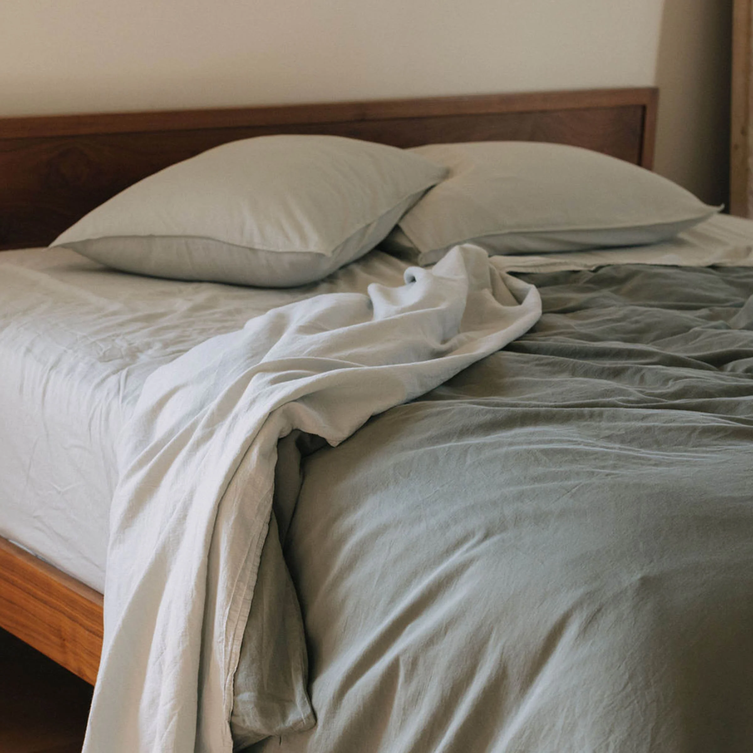 Sheet Set Sateen - Mist, Full - Image 4