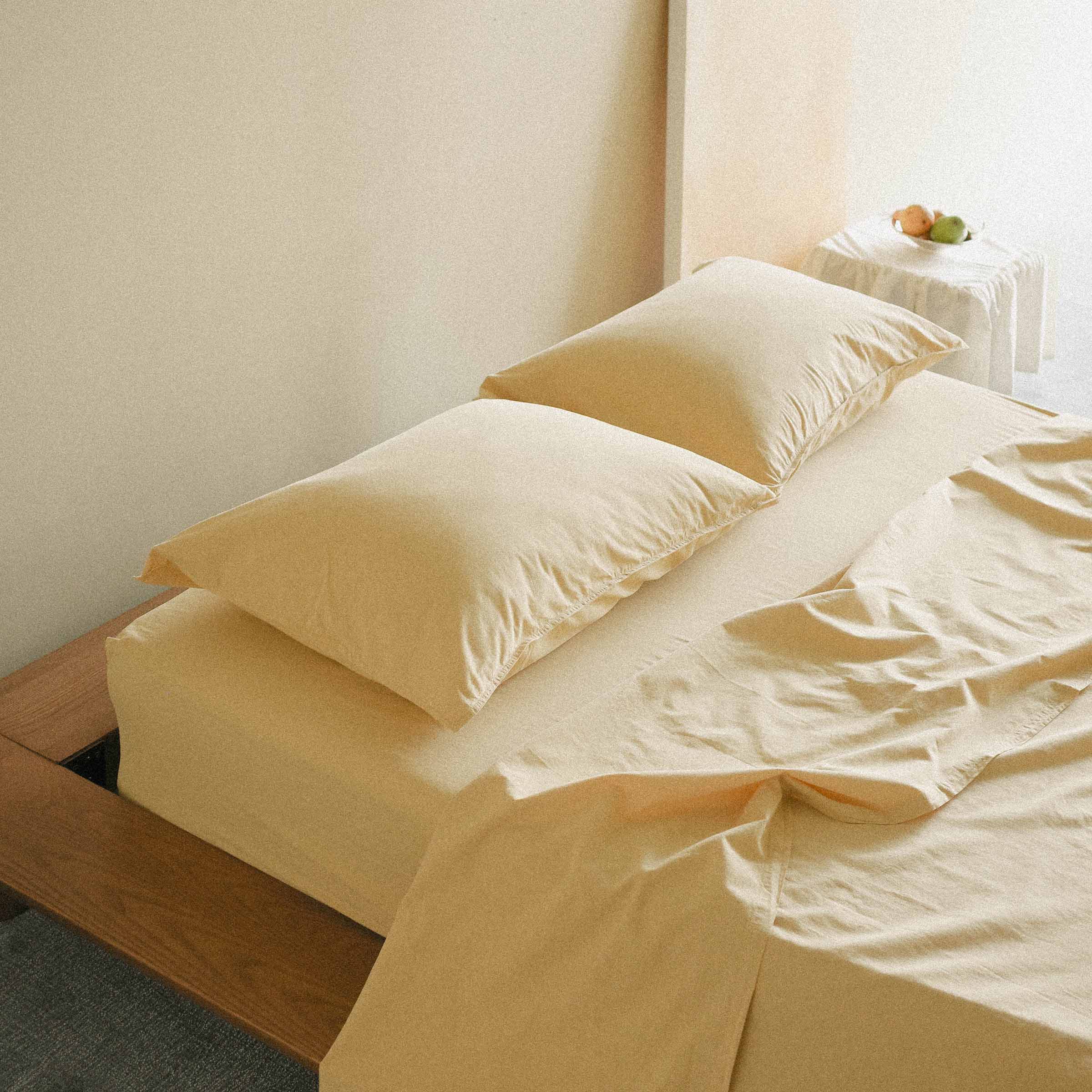 Fitted Sheet Organic Percale - Maíz, Queen - Image 4
