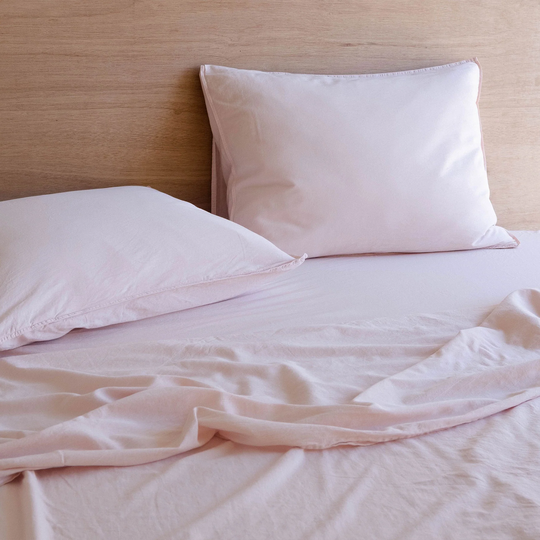 Fitted Sheet Sateen - Blush, Cal King - Image 3
