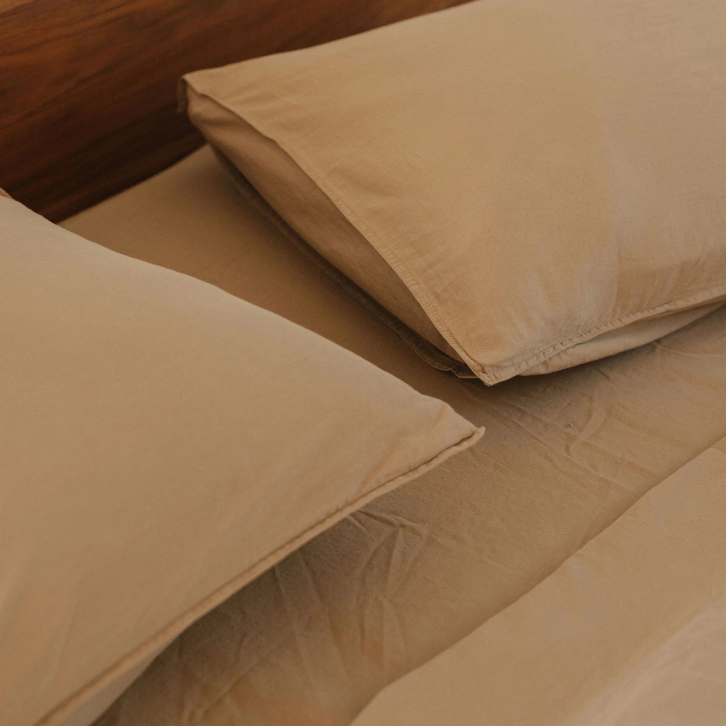 Fitted Sheet Sateen - Dune, King - Image 2