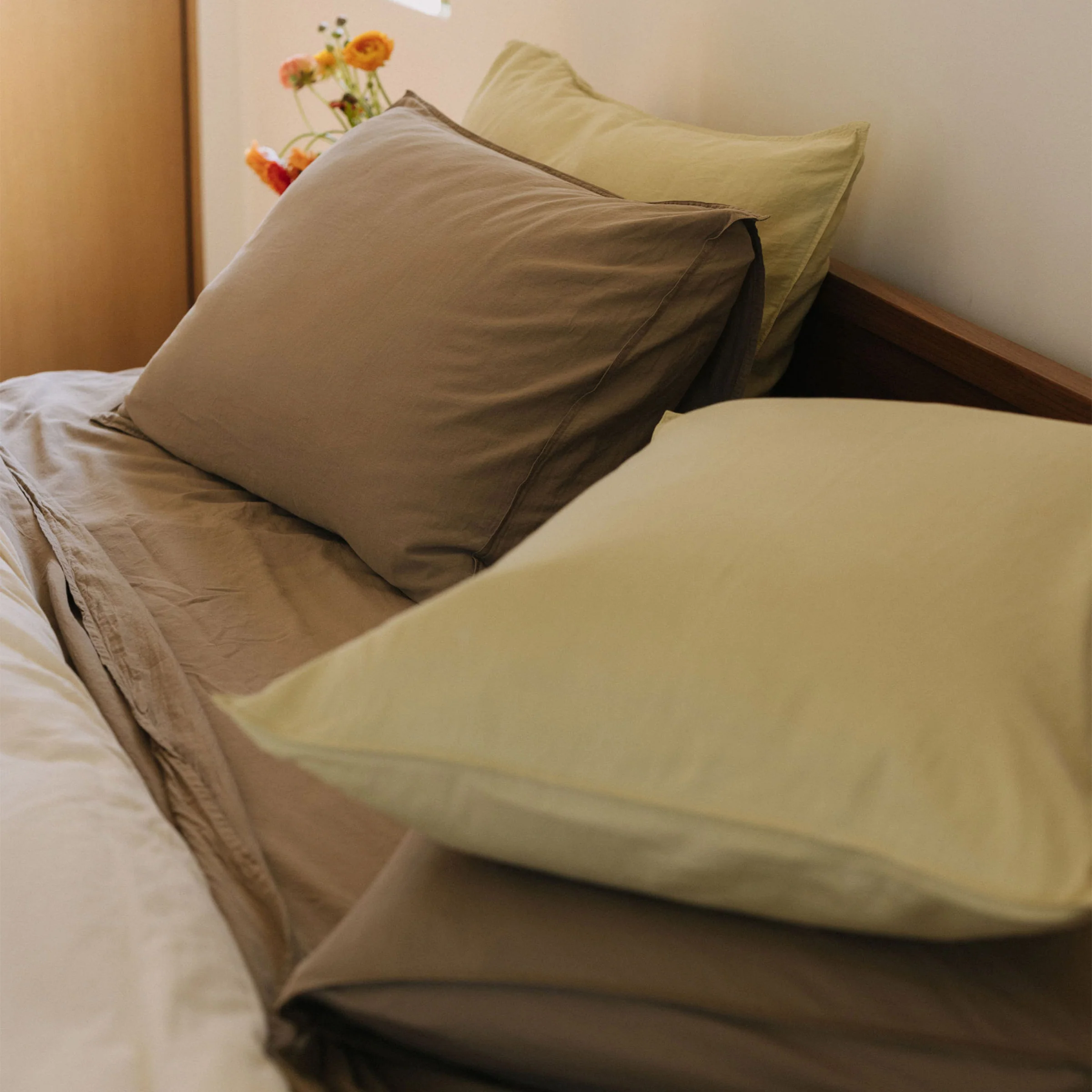 Fitted Sheet Sateen - Dune, King - Image 5