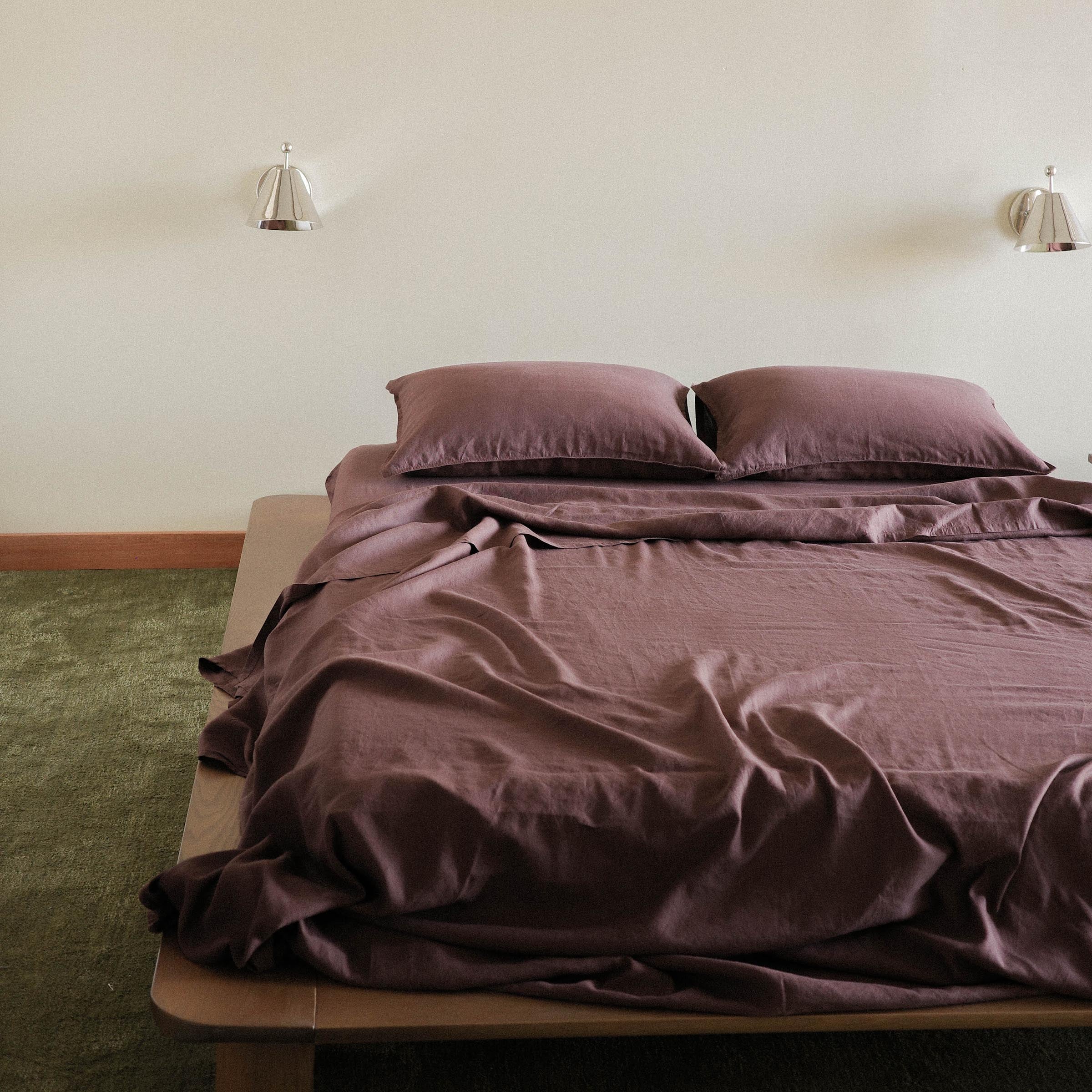 Flat Sheet Hemp Cotton - Brun, King / Cal King - Image 4