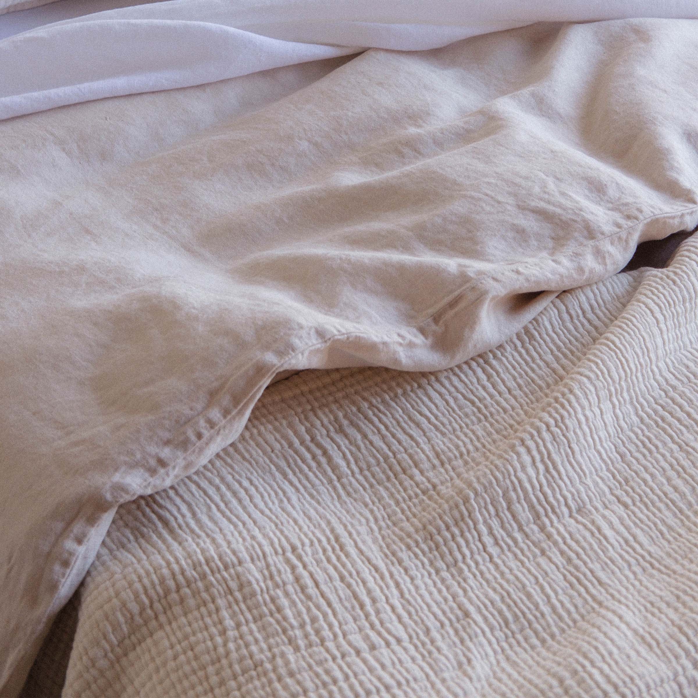 Gia Coverlet - Ecru, Full/Queen - Image 3
