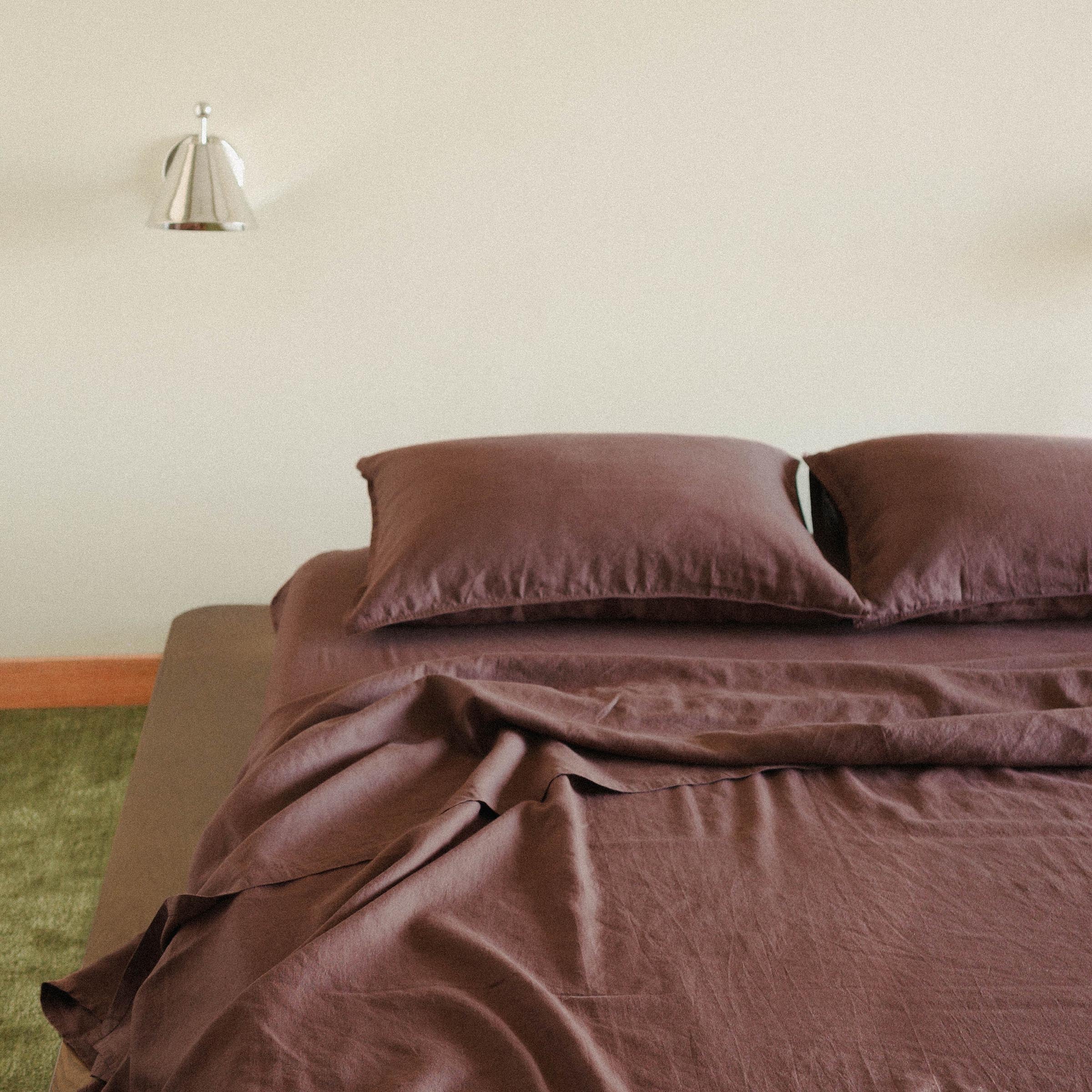 Pillowcase Set Hemp Cotton - Brun, Standard - Image 3