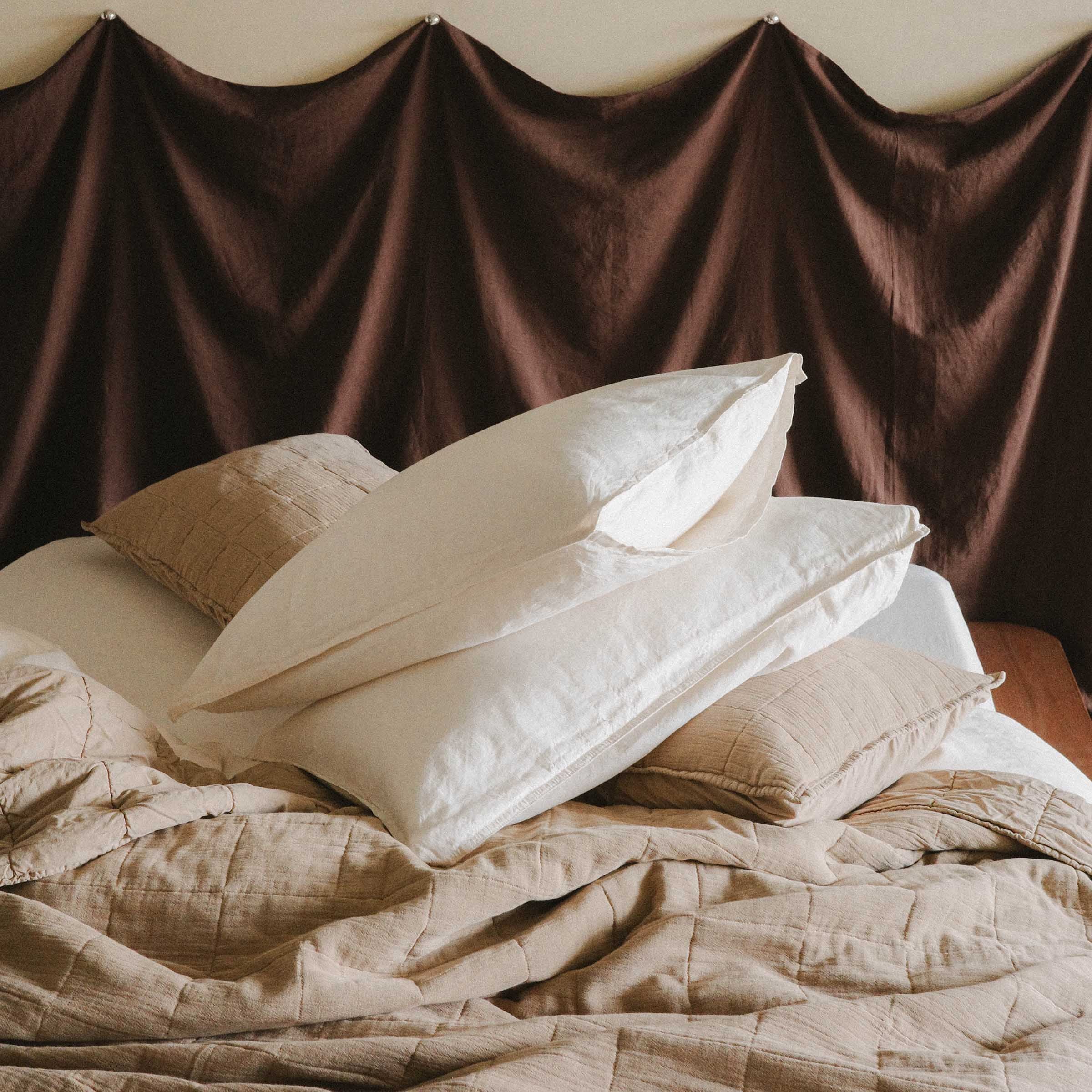 Pillowcase Set Hemp Cotton - Oat, King - Image 4