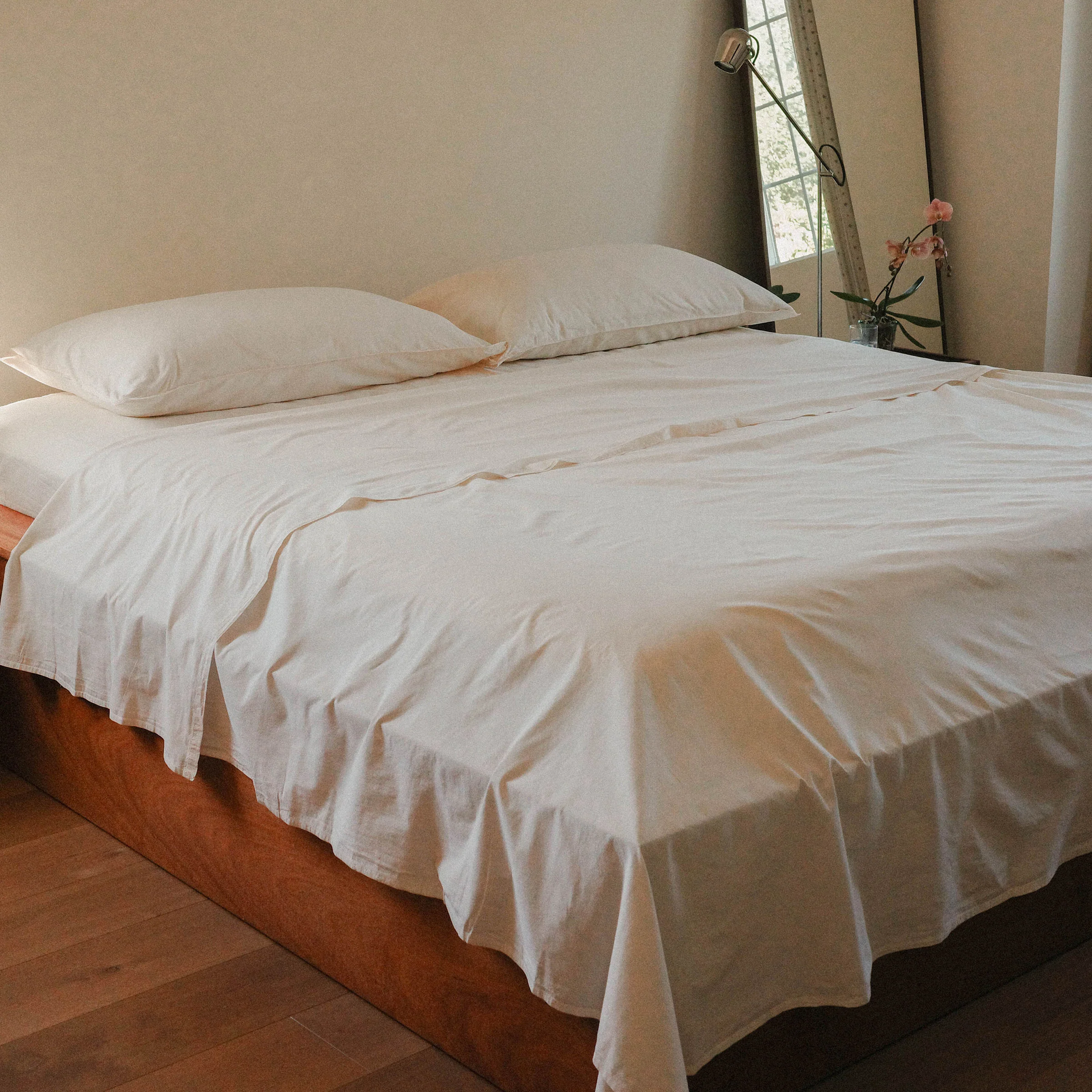 Swatch - Organic Percale, Oat - Image 3