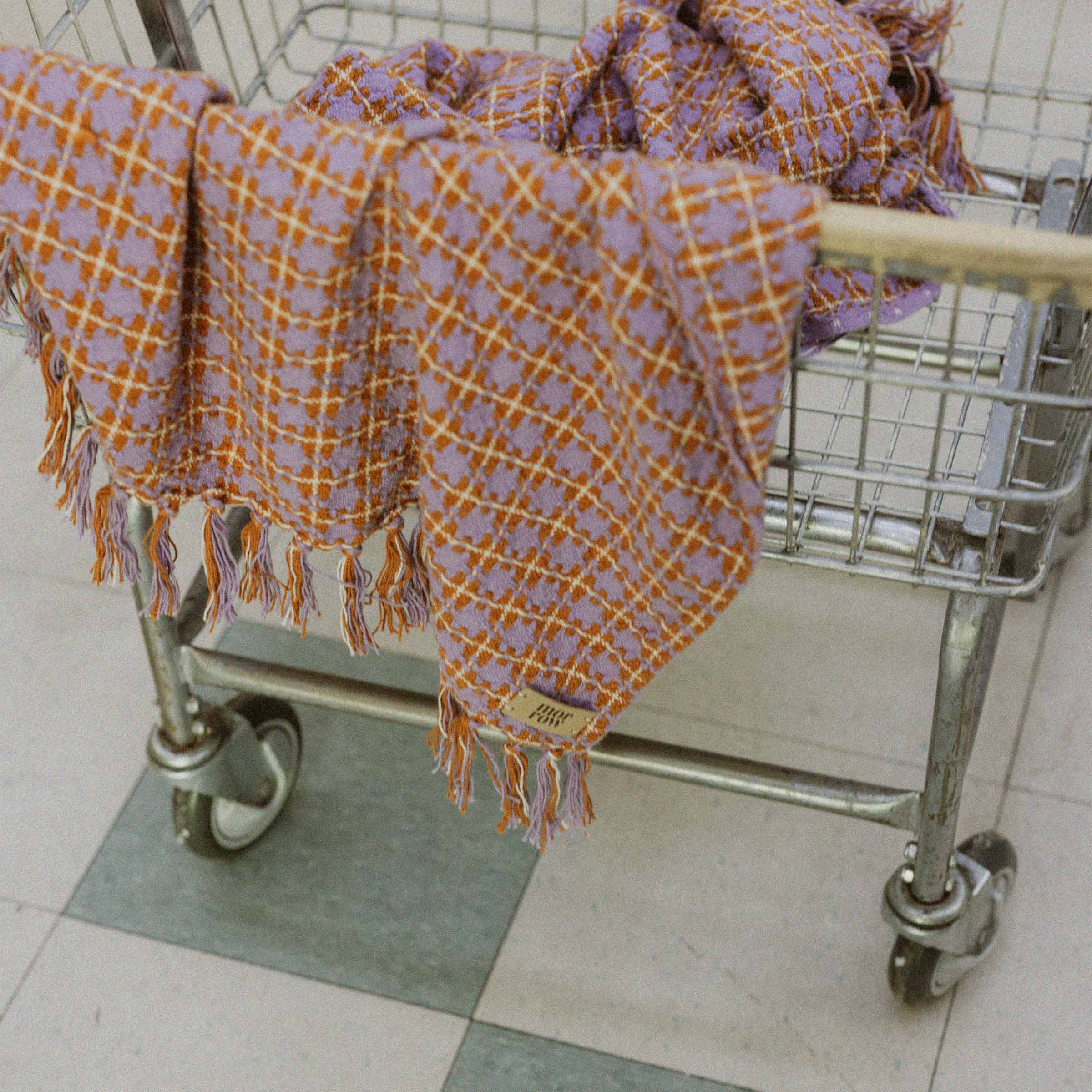 Rosina Blanket - Iris / Rust - Image 3