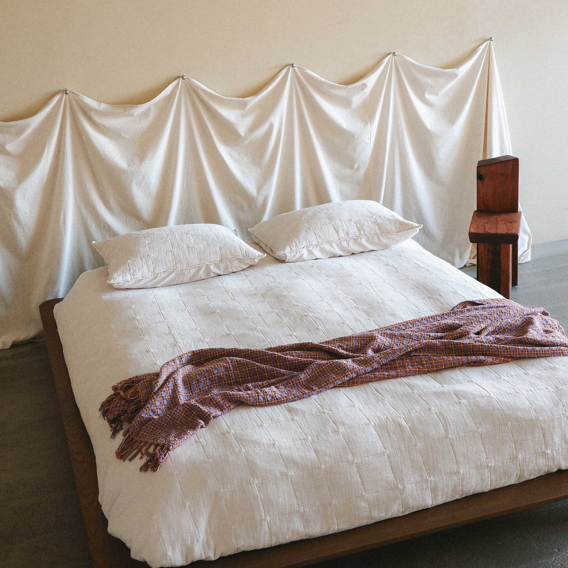 Rosina Blanket - Iris / Rust - Image 4