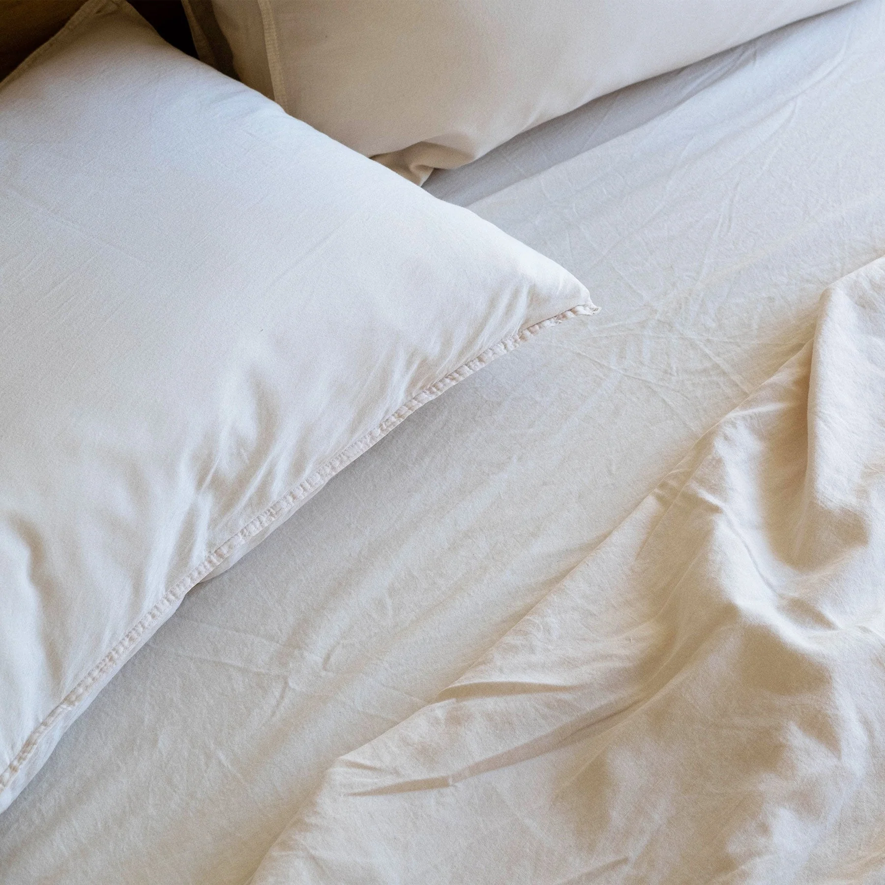 Sheet Set Sateen - Oat, Twin - Image 3