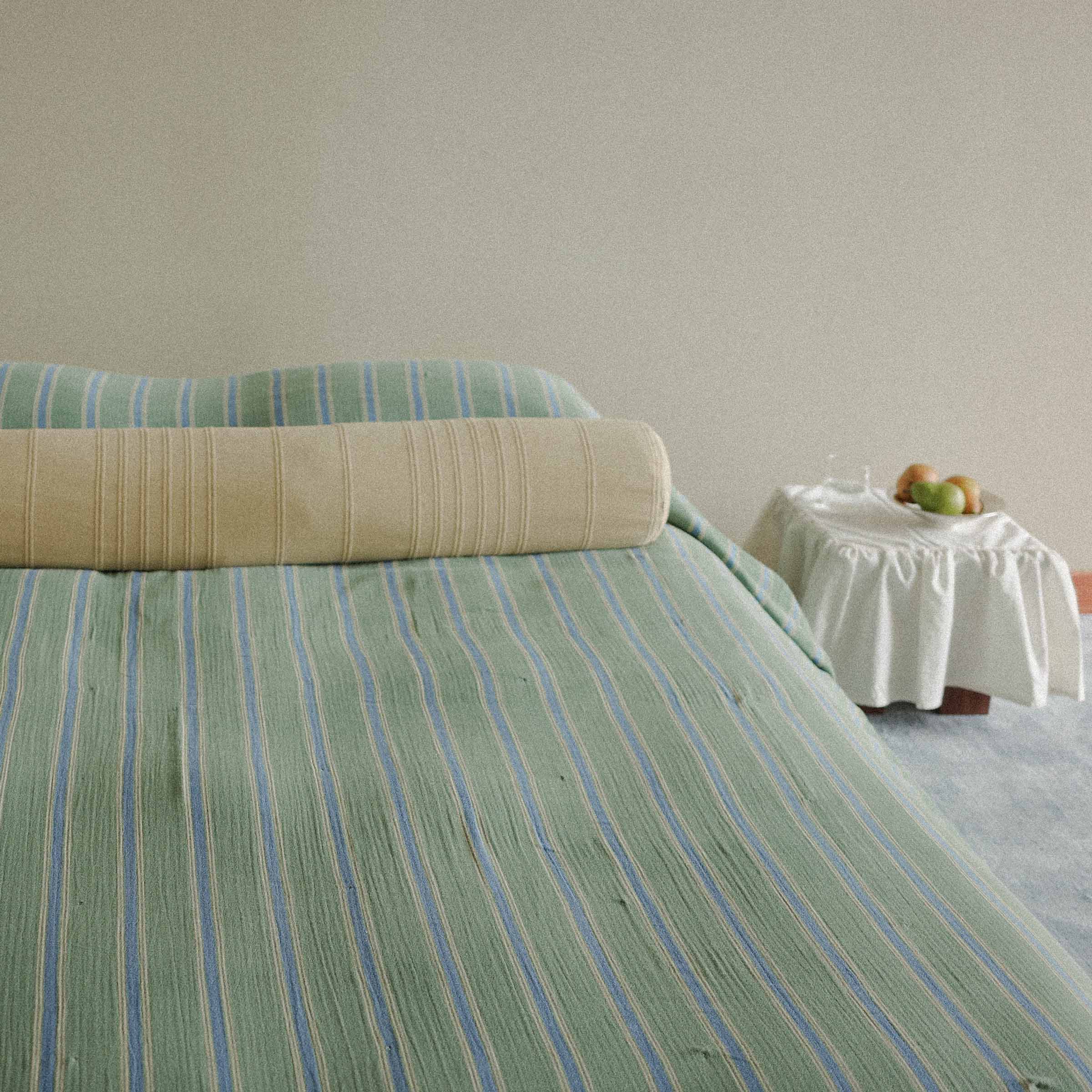 Vintage Stripe Coverlet - Jade Multi, Twin - Image 3
