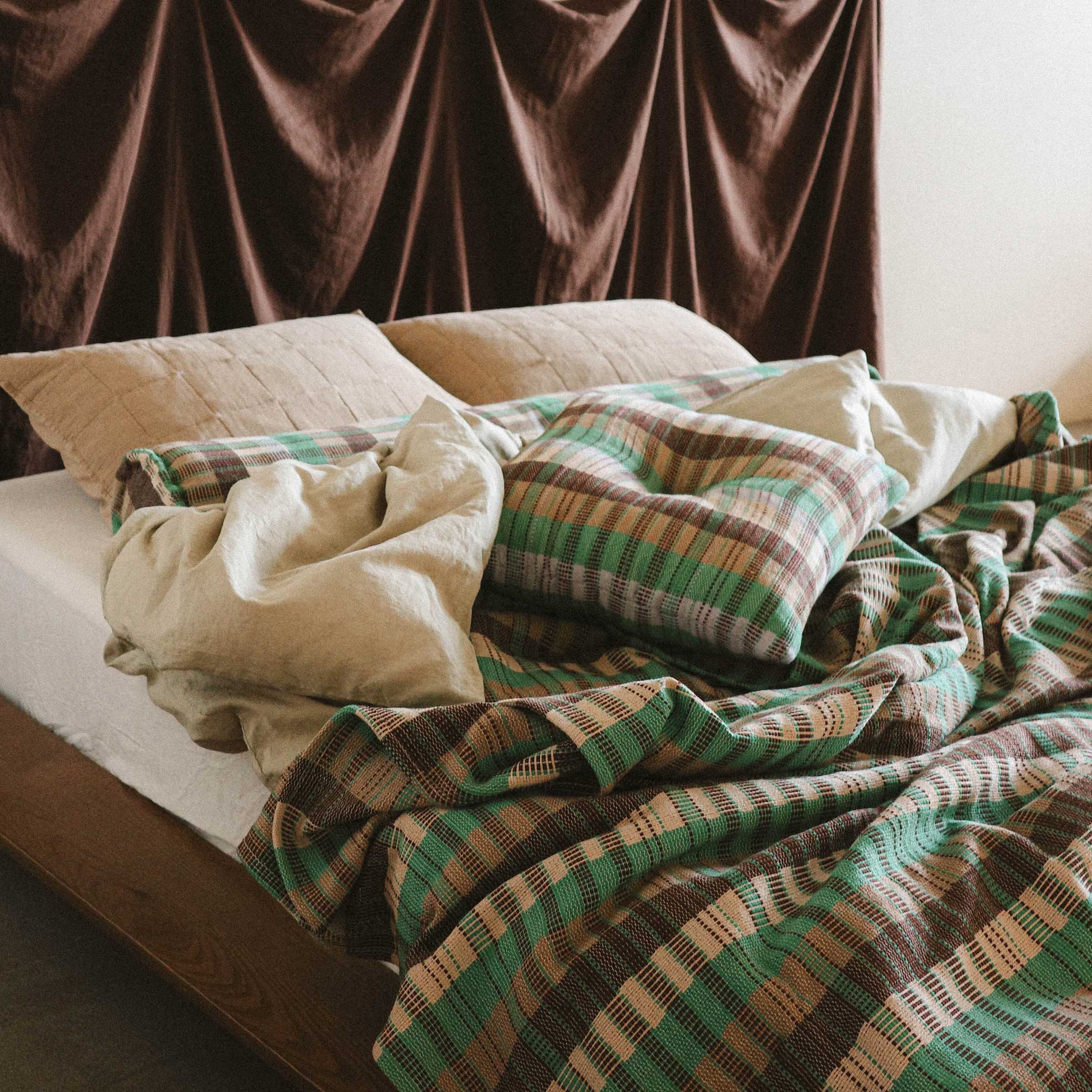 Yara Bed Cover - Cocoa / Palma - Image 3